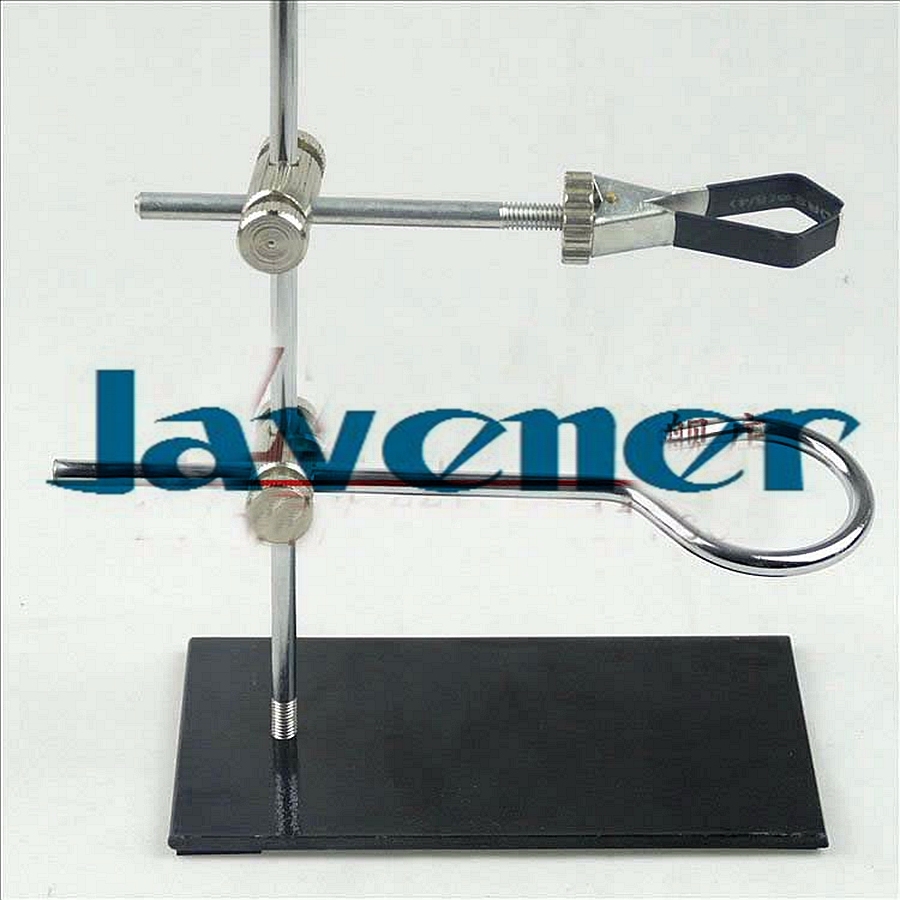Portable 30Cm Retort Stand Iron Stand With Clamp Clip Lab Ring Flask